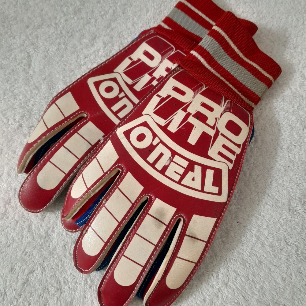 Pro LITE O'Neal vintage dirt bike riding gloves fit men's small or youth large